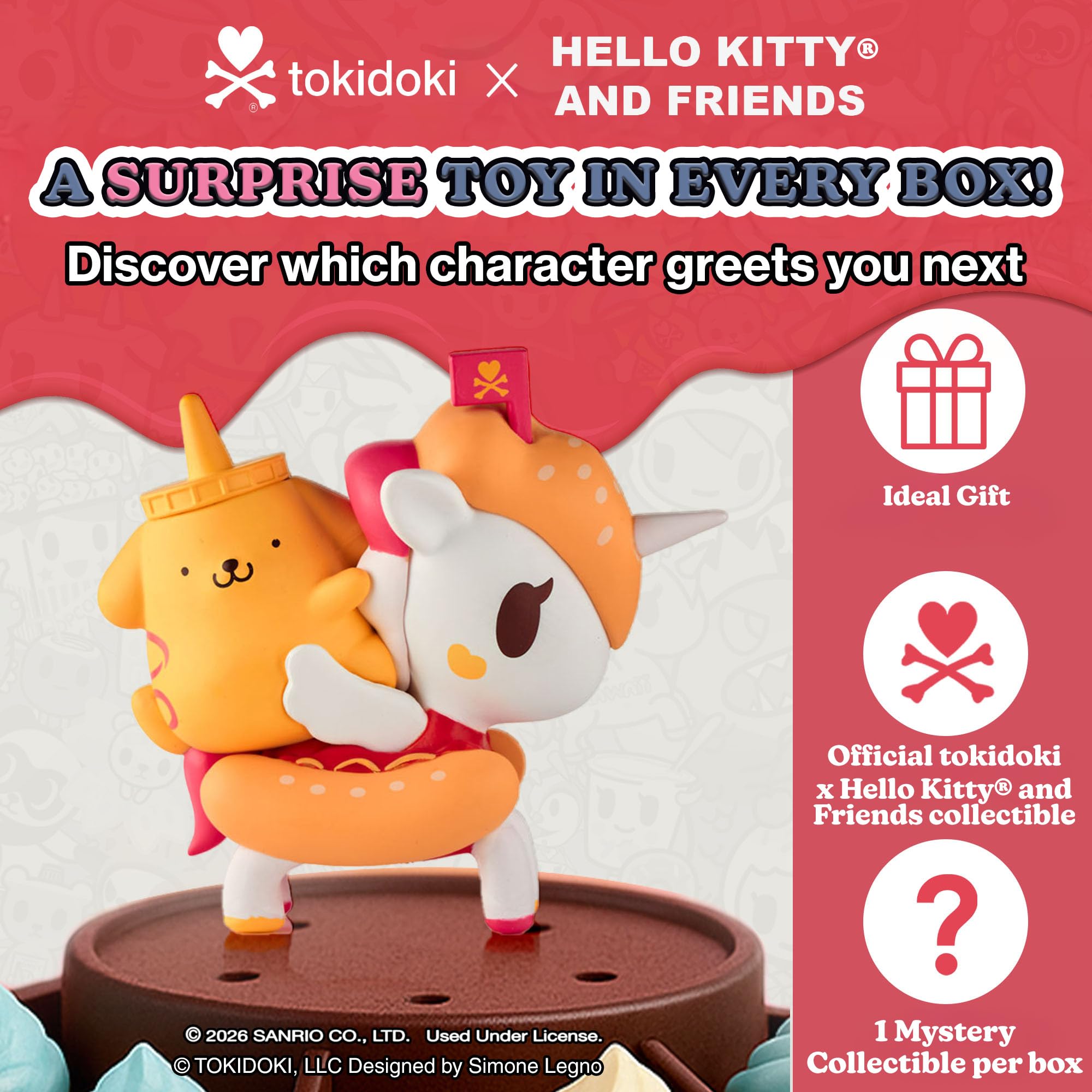 Amazon.com: tokidoki™ - Hello Kitty®️ and Friends Fast Food Blind